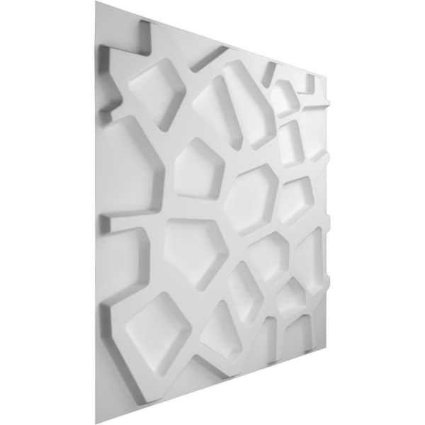 Ekena Millwork 19 5/8in. W x 19 5/8in. H Dublin EnduraWall Decor 3D Wall Panel Covers, Total 32.1 Sq. Ft., 12PK - WP20X20DUWH-CASE-12