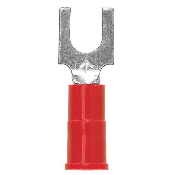Terminal de ojal de bloqueo de vinilo de 22-18 AWG para tornillo #8, paquete de 25 - LFV18-8Q