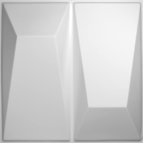 Ekena Millwork 11 7/8in. W x 11 7/8in. H Locke EnduraWall Decor 3D Wall Panel Covers, Total 11.75 Sq. Ft., 12PK - WP12X12LOWH-CASE-12