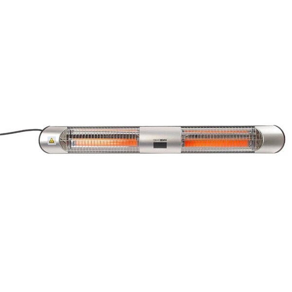 Tinkertools 100 sq ft. 1500 BTU Electric Patio Graphite Heater, Silver - TI3306997