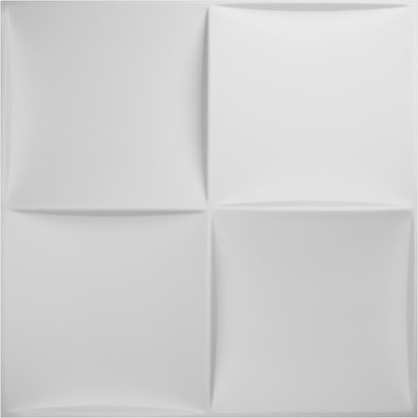 Ekena Millwork 19 5/8in. W x 19 5/8in. H Smith EnduraWall Decor 3D Wall Panel Covers, Total 26.75 Sq. Ft., 10PK - WP20X20SMWH-CASE-10