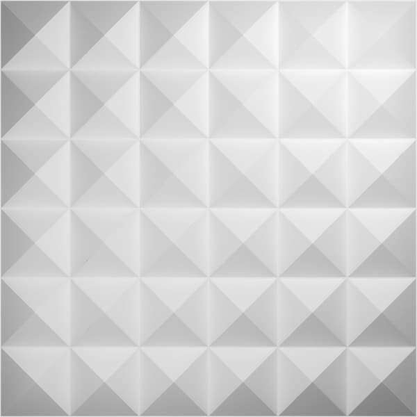 Ekena Millwork 19 5/8in. W x 19 5/8in. H Damon EnduraWall Decor 3D Wall Panel Covers Total 133.73 Sq. Ft., 50PK - WP20X20DAWH-CASE-50
