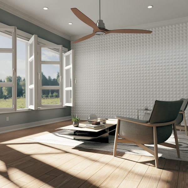 Ekena Millwork 19 5/8in. W x 19 5/8in. H Damon EnduraWall Decor 3D Wall Panel Covers Total 133.73 Sq. Ft., 50PK - WP20X20DAWH-CASE-50