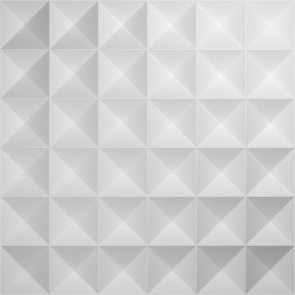 Ekena Millwork 19 5/8in. W x 19 5/8in. H Damon EnduraWall Decor 3D Wall Panel Covers Total 133.73 Sq. Ft., 50PK - WP20X20DAWH-CASE-50