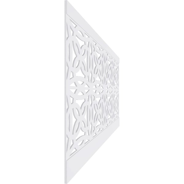 Ekena Millwork 44"H x 94 1/2"W Baytown PVC Wainscot Paneling Kit - WPK44X94BYT