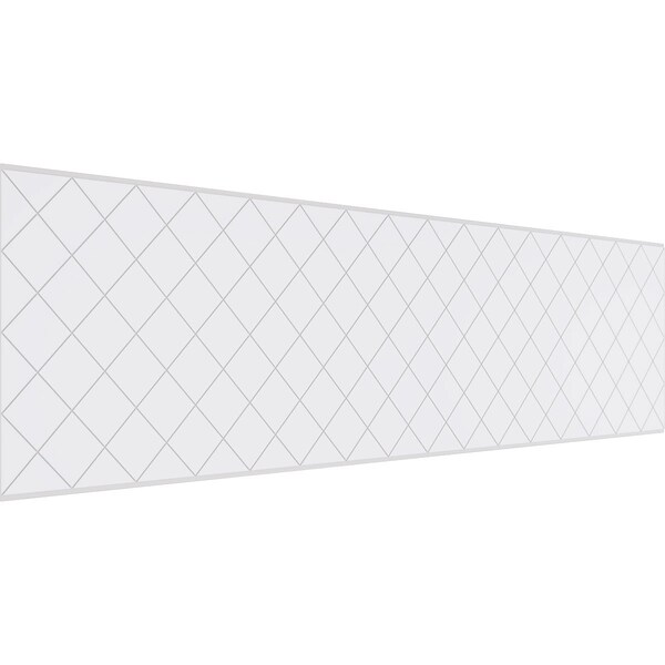 Ekena Millwork Set of Four Panels for 94 1/2"W x 28 1/4"H Checkerboard Fretwork Wainscot Wall Paneling - WPKP14X01X47CBD