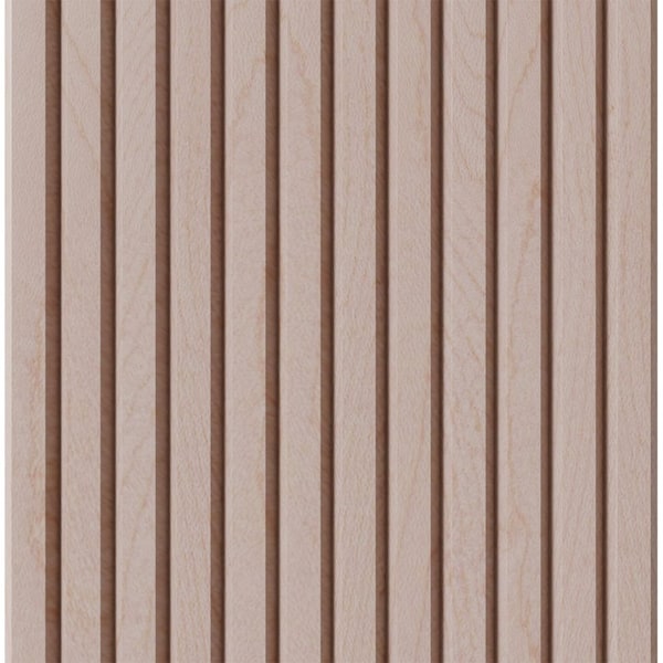 Designs Of Distinction 1" Tall Bevel Slat Tambour - Hard Maple (12"W x 48"L) - 011248204HM1