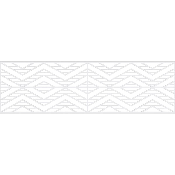 Ekena Millwork Set of Four Panels for 94 1/2"W x 28 1/4"H Gilcrest Fretwork Wainscot Wall Paneling - WPKP14X01X47GCT