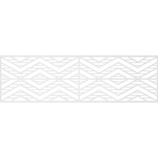 Ekena Millwork Set of Four Panels for 94 1/2"W x 28 1/4"H Gilcrest Fretwork Wainscot Wall Paneling - WPKP14X01X47GCT