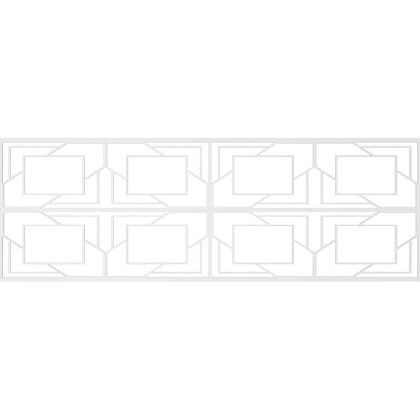 Ekena Millwork Set of Four Panels for 94 1/2"W x 32 1/4"H Monument Fretwork Wainscot Wall Paneling - WPKP16X01X47MMT
