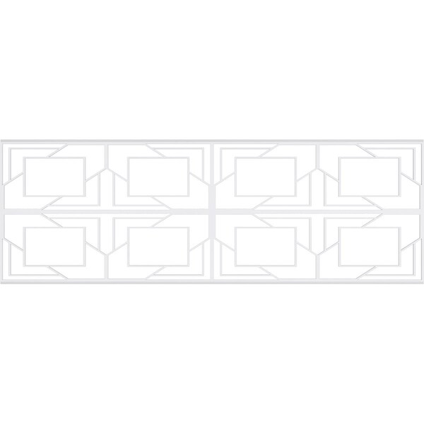 Ekena Millwork Set of Four Panels for 94 1/2"W x 32 1/4"H Monument Fretwork Wainscot Wall Paneling - WPKP16X01X47MMT