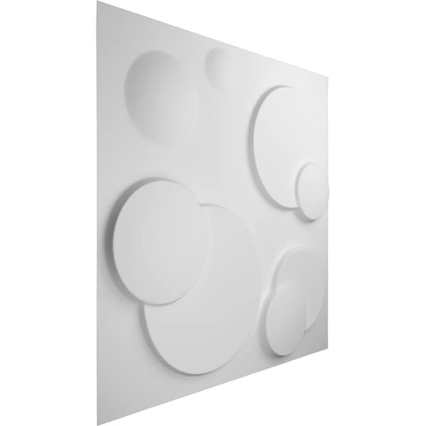 Ekena Millwork 19 5/8in. W x 19 5/8in. H Finley EnduraWall Decor 3D Wall Panel Covers Total 53.49 Sq. Ft., 20PK - WP20X20FIWH-CASE-20