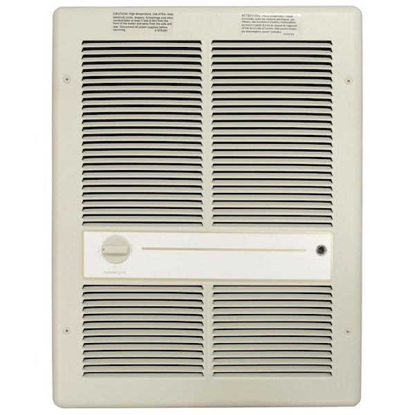 Tpi TPI HF3316TRP Heater, Fan Forced Heater, 6868 to 13,648 Btu, 208/240 V, 14.4/16.6 A, Ivory - HF3316TRP