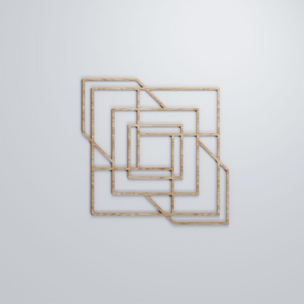 Ekena Millwork Large Norwood Decorative Fretwork Wood Wall Panels, Red Oak, 23 3/8"W x 23 3/8"H x 3/8"T - WALW24X24X0375NWDRO