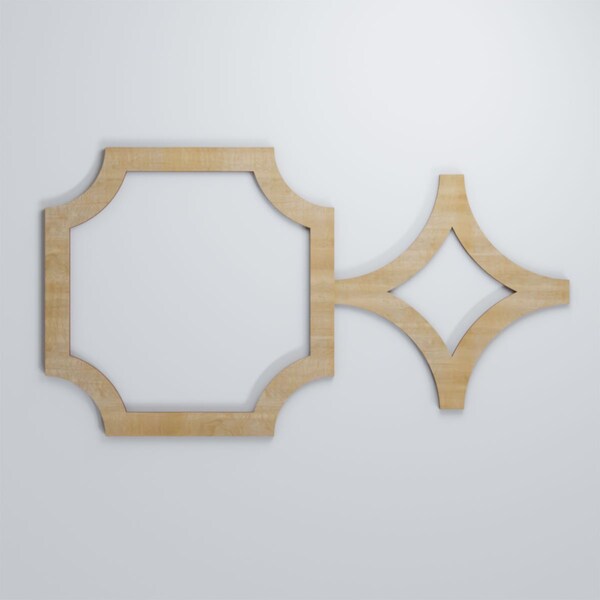Ekena Millwork Medium Anderson Decorative Fretwork Wood Wall Panels, Birch, 27 7/8"W x 15 3/8"H x 3/8"T - WALW16X16X0375ANDBI