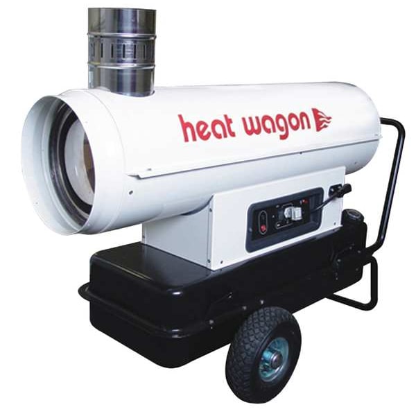 Heat Wagon Portable Oil and Kerosene Torpedo Heater, 91,900 BtuH, #1 Diesel, #2 Diesel, Jet A, JP-8, Kerosene - HVF110