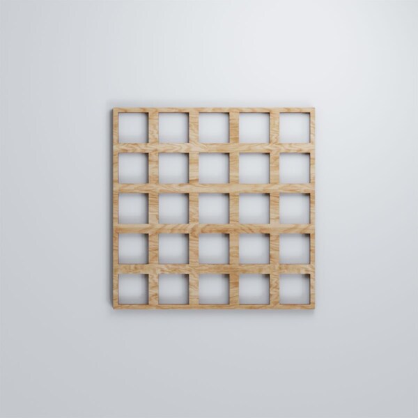 Ekena Millwork Small Manchester Decorative Fretwork Wood Wall Panels, Red Oak, 11 3/8"W x 11 3/8"H x 3/8"T - WALW12X12X0375MNCRO