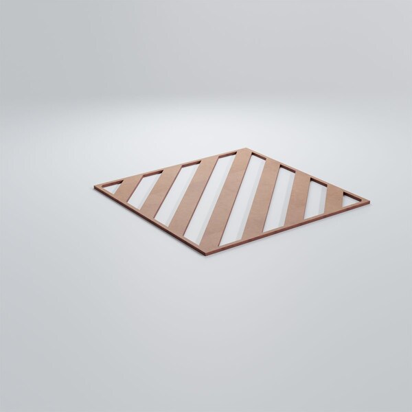 Ekena Millwork Large Rothwell Decorative Fretwork Wood Wall Panels, Wood (Paint Grade), 23 3/8"W x 23 3/8"H x 3/8"T - WALW24X24X0375RTWMF