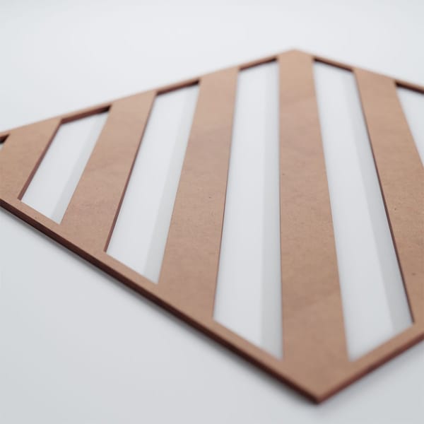 Ekena Millwork Large Rothwell Decorative Fretwork Wood Wall Panels, Wood (Paint Grade), 23 3/8"W x 23 3/8"H x 3/8"T - WALW24X24X0375RTWMF