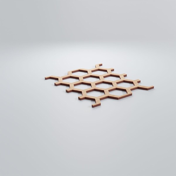 Ekena Millwork Small Westmore Decorative Fretwork Wood Wall Panels, Alder, 7 1/2"W x 11 3/8"H x 3/8"T - WALW12X12X0375WSTAL
