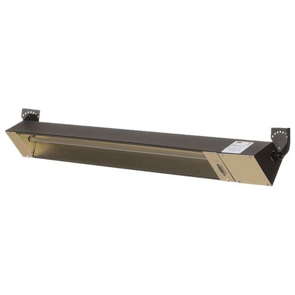 Fostoria Outdoor/Indoor Quartz Infrared Heater, Brown, 3000W 208V, 1 Phase, Galvanized Steel, 208V AC - OCH57-208VE