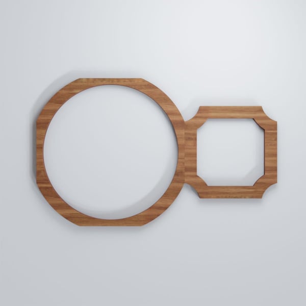 Ekena Millwork Extra Small Hemingway Decorative Fretwork Wood Wall Panels, Walnut, 12 "W x 7 3/8"H x 3/8"T - WALW08X08X0375HEMWA