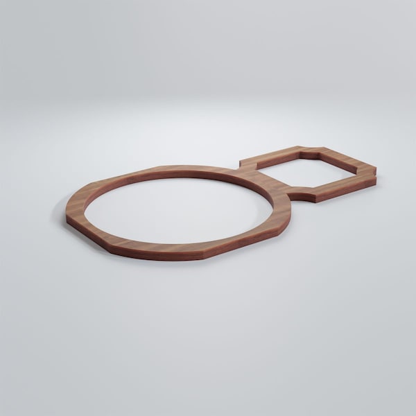 Ekena Millwork Extra Small Hemingway Decorative Fretwork Wood Wall Panels, Walnut, 12 "W x 7 3/8"H x 3/8"T - WALW08X08X0375HEMWA