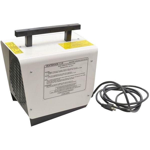Heat Wagon Electric Forced Air Heater, 7-1/2" Wx 13" L - P1500