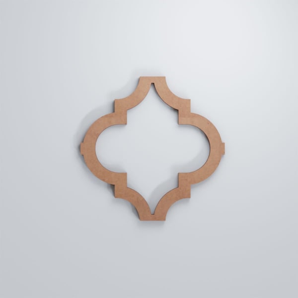 Ekena Millwork Extra Small Marrakesh Decorative Fretwork Wood Wall Panels, Wood, 7 3/8"W x 7 3/8"H x 3/8"T - WALW08X08X0375MRKMF