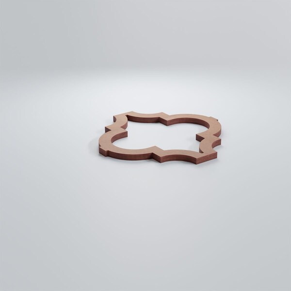 Ekena Millwork Extra Small Marrakesh Decorative Fretwork Wood Wall Panels, Wood, 7 3/8"W x 7 3/8"H x 3/8"T - WALW08X08X0375MRKMF