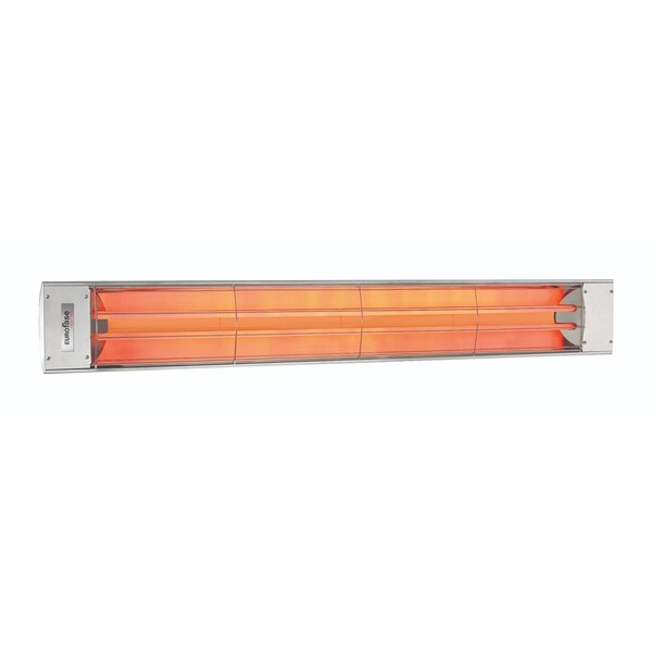 Eurofase SS 61in Dual Element 6000W 240V Heater, Stainless Steel, Standard Decor Plate - EF60240S