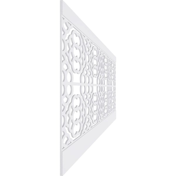 Ekena Millwork 40"H x 94 1/2"W Harlingen PVC Wainscot Paneling Kit - WPK40X94GLN
