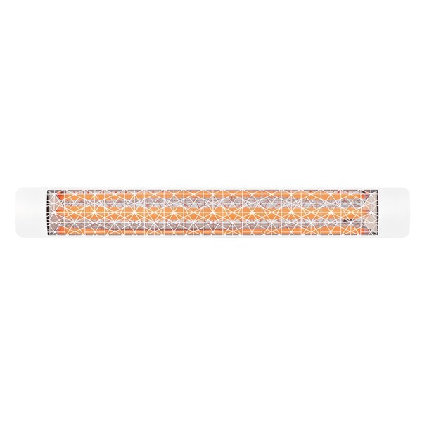 Eurofase 304 SS 61in Single Element 3000W 208V Heater, White, Astra Decor Plate - EF30208W4