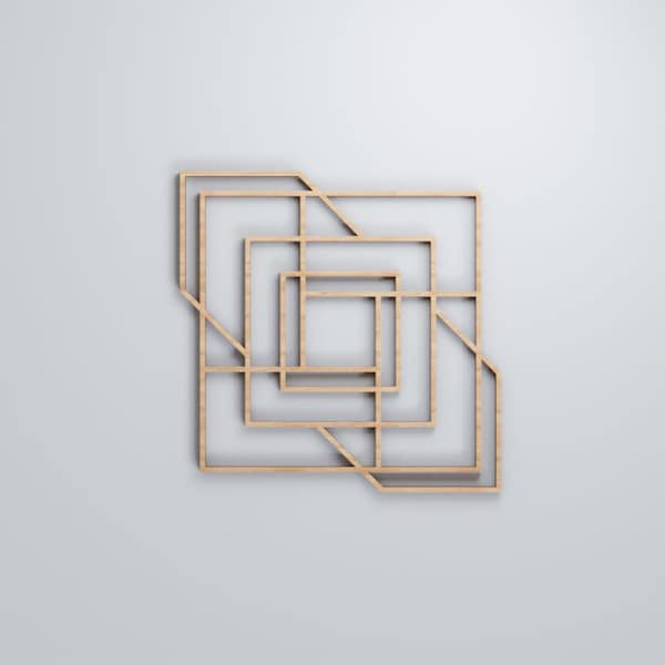 Ekena Millwork Small Norwood Decorative Fretwork Wood Wall Panels, Alder, 11 3/8"W x 11 3/8"H x 3/8"T - WALW12X12X0375NWDAL