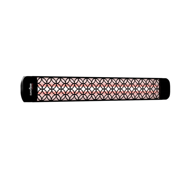 Eurofase Black Clover Decor Plate Upgrade Kit For Eurofase 61in Patio Heaters - EF61DCB2