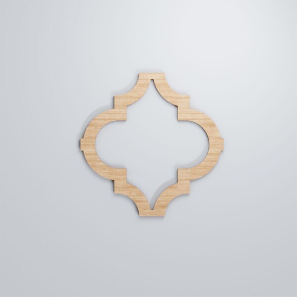 Ekena Millwork Medium Marrakesh Decorative Fretwork Wood Wall Panels, Alder, 15 3/8"W x 15 3/8"H x 3/8"T - WALW16X16X0375MRKAL
