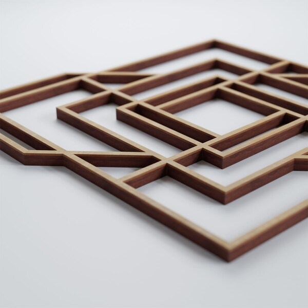 Ekena Millwork Small Norwood Decorative Fretwork Wood Wall Panels, Birch, 11 3/8"W x 11 3/8"H x 3/8"T - WALW12X12X0375NWDBI