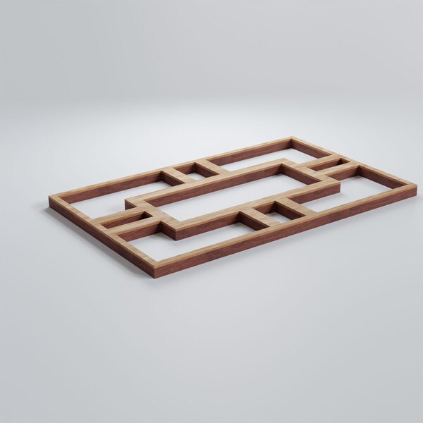 Ekena Millwork Extra Small Hastings Decorative Fretwork Wood Wall Panels, Red Oak, 4 7/8"W x 7 3/8"H x 3/8"T - WALW08X08X0375HASRO