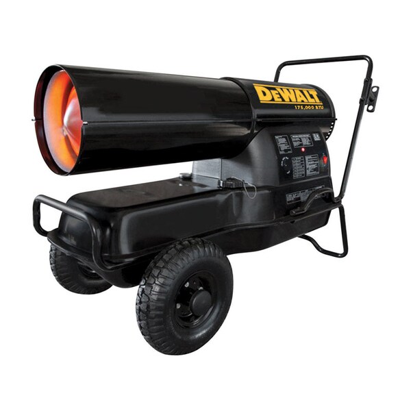 Dewalt DeWalt 185000 Btu/h 4250 sq ft Forced Air Diesel/Kerosene Heater - F340772