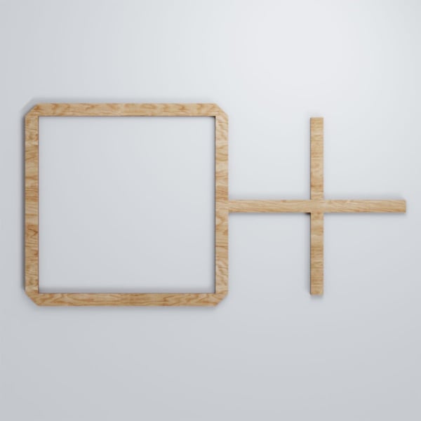 Ekena Millwork Medium Burnett Decorative Fretwork Wood Wall Panels, Red Oak, 28 7/8"W x 15 3/8"H x 3/8"T - WALW16X16X0375BURRO