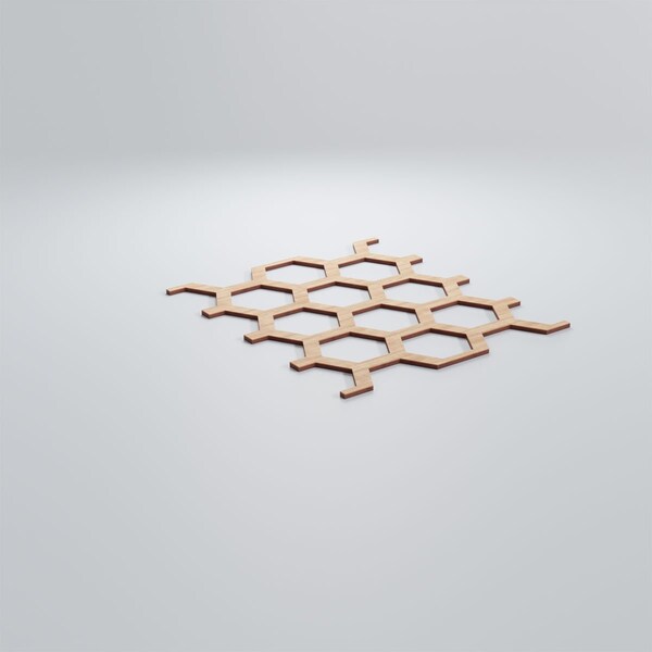 Ekena Millwork Large Westmore Decorative Fretwork Wood Wall Panels, Alder, 15 1/2"W x 23 3/8"H x 3/8"T - WALW24X24X0375WSTAL