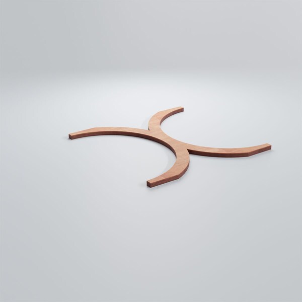 Ekena Millwork Small Beacon Decorative Fretwork Wood Wall Panels, Cherry, 11 3/8"W x 11 3/8"H x 3/8"T - WALW12X12X0375BEACH