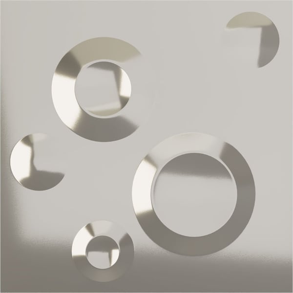 Ekena Millwork 19 5/8in. W x 19 5/8in. H Cole EnduraWall Decorative 3D Wall Panel Covers 2.67 Sq. Ft. - WP20X20COBCR