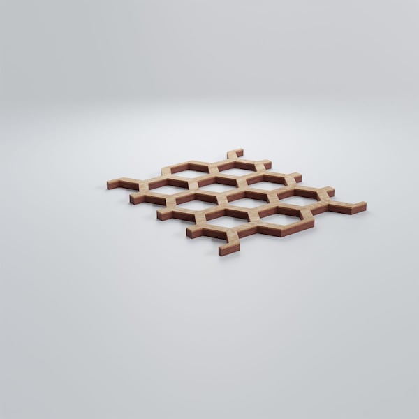 Ekena Millwork Extra Small Westmore Decorative Fretwork Wood Wall Panels, Red Oak, 4 7/8"W x 7 3/8"H x 3/8"T - WALW08X08X0375WSTRO