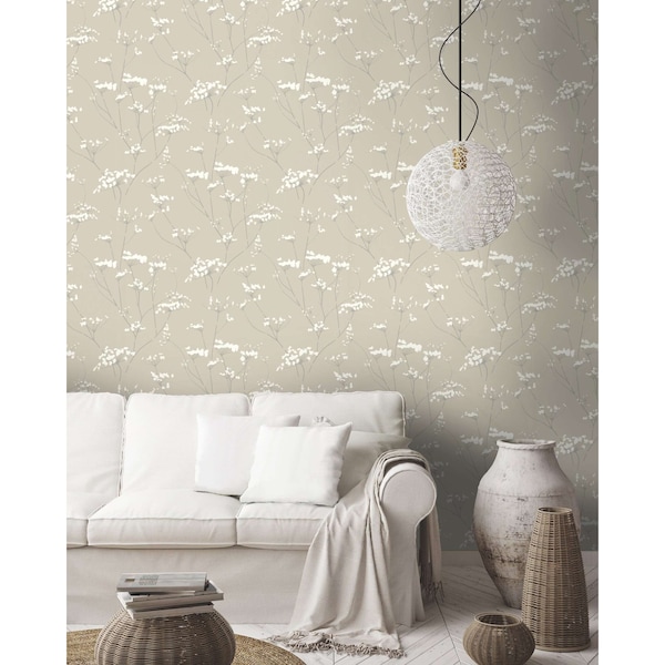 York Wallcoverings Enchanted Tan Wallpaper - NA0599