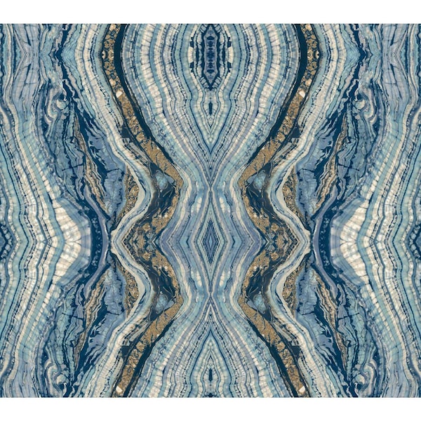 York Wallcoverings Kaleidoscope Blue Wallpaper - BH8398