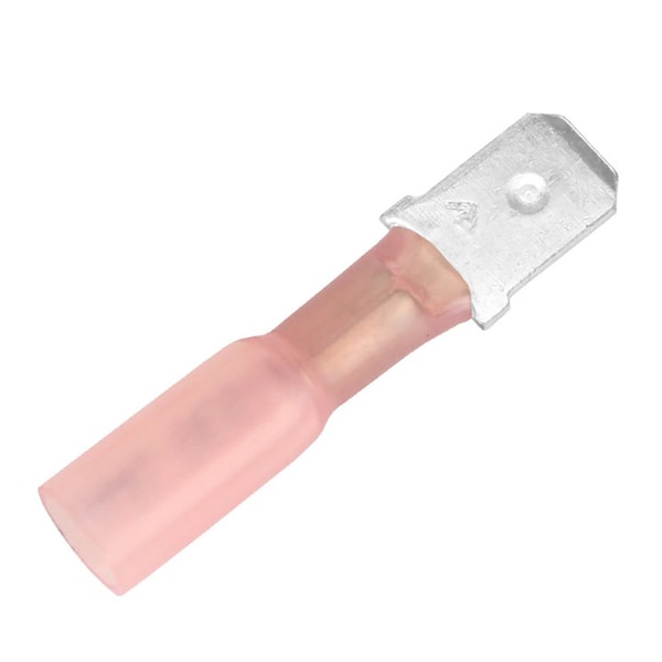Pacer 22-18 AWG Conector Macho de Contracción Térmica - Paquete de 25 - TDE18-250M-25