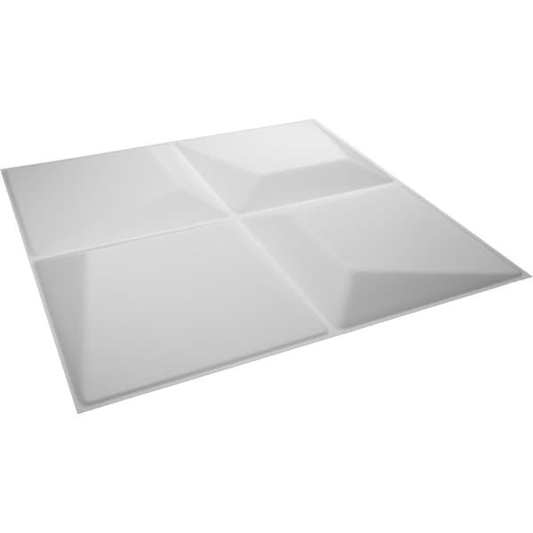 Ekena Millwork 19 5/8in. W x 19 5/8in. H Tellson EnduraWall Decor 3D Wall Panel Covers, Total 26.75 Sq. Ft., 10PK - WP20X20TEWH-CASE-10