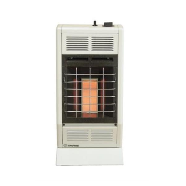 Empire 10000 BTU Infrared 3-Heat Settings VF Manual Heater, White - SR10WLP