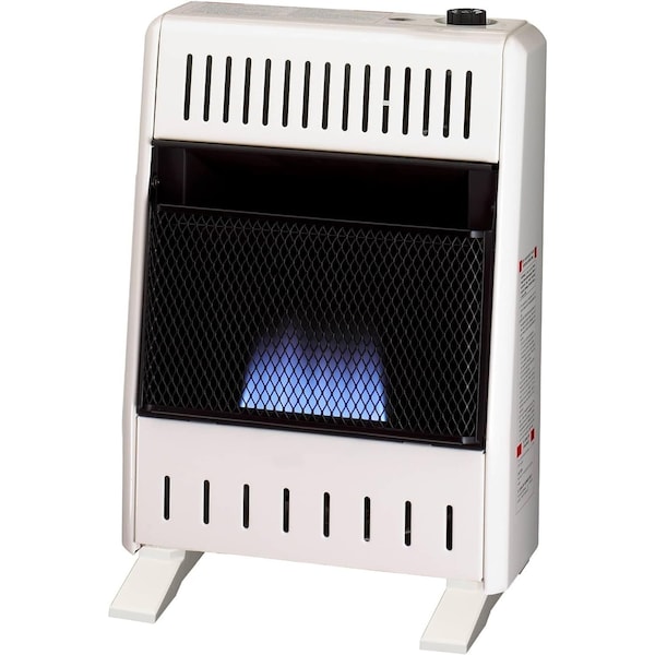 Procom Heating Liquid Propane Ventless Blue Flame Heater with Base Feet, 10,000 BTU, T-Stat Control - ML100TBA-B
